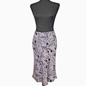 Vintage 90s Bias Cut Midi Slip Skirt Medium Floral Romantic Cottage Coastal Y2K